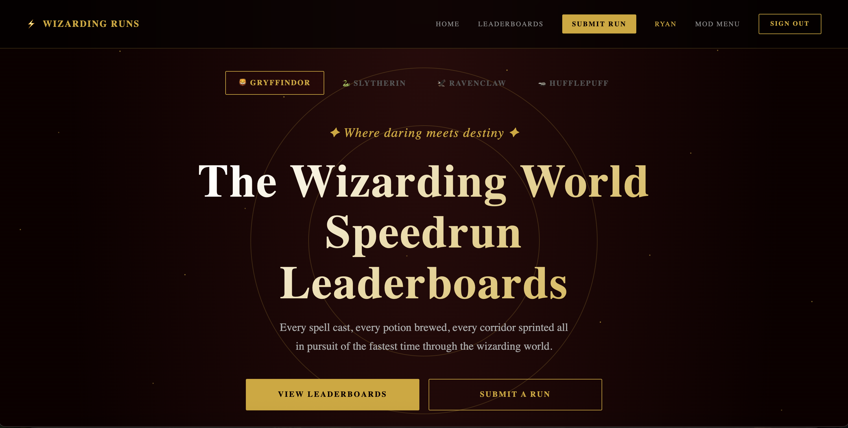 Wizarding Runs Screenshot